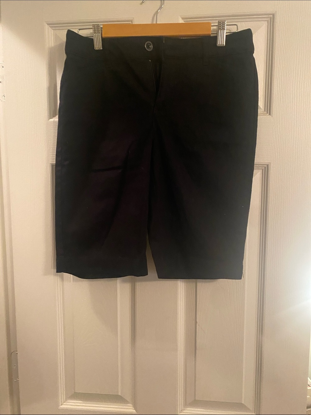 Women’s Black Casual Bermuda Shorts